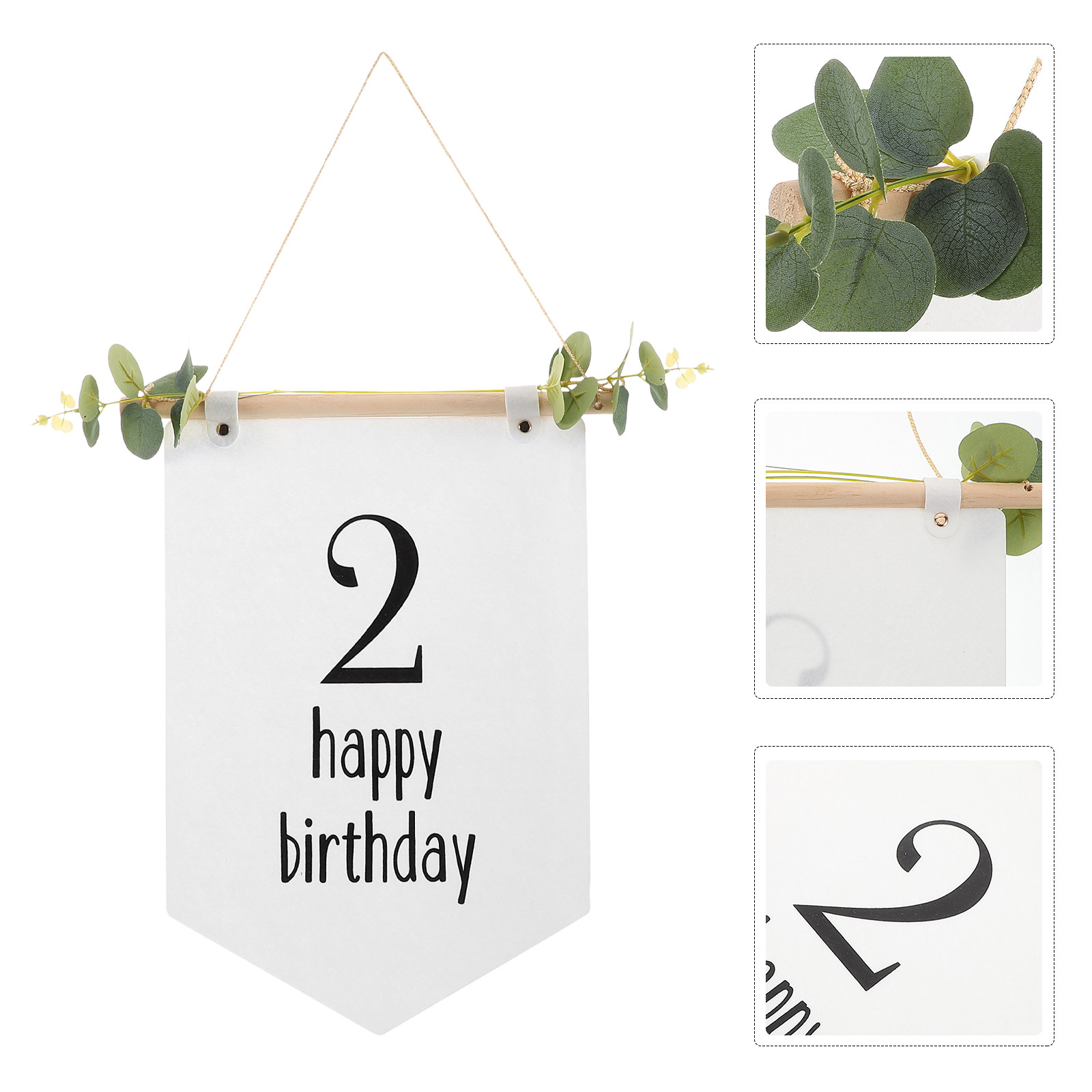 Baby Nursery Bunting - Filcowy baner urodzinowy, dekoracja na przyjęcie