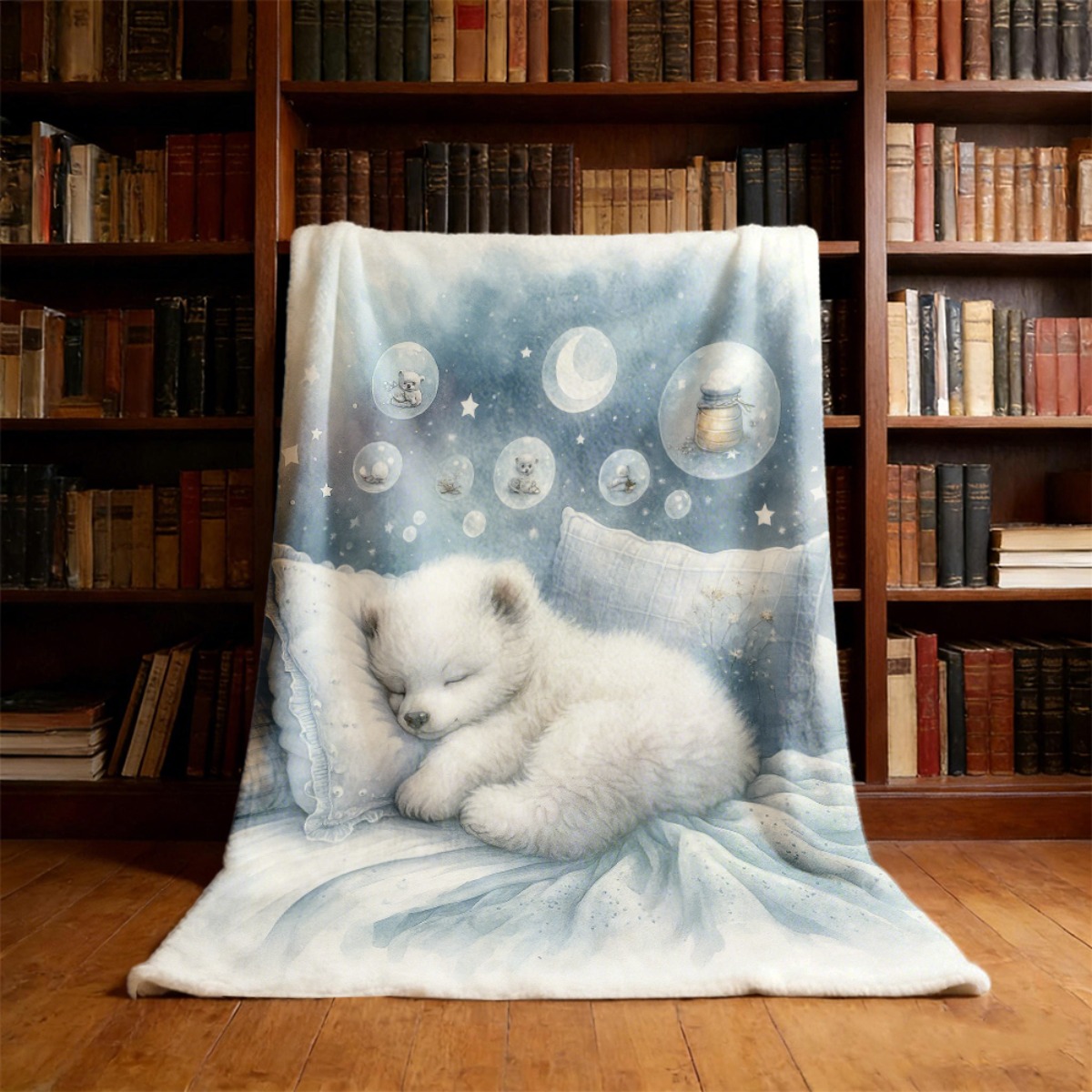 Baby Nursery Bedding - Przytulny koc dziecięcy z motywem niedźwiedzia