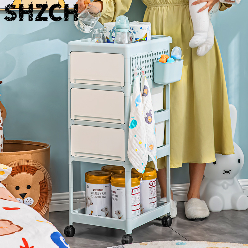 Baby Nursery Cart - Wózek do przechowywania w kolorze kremowym,