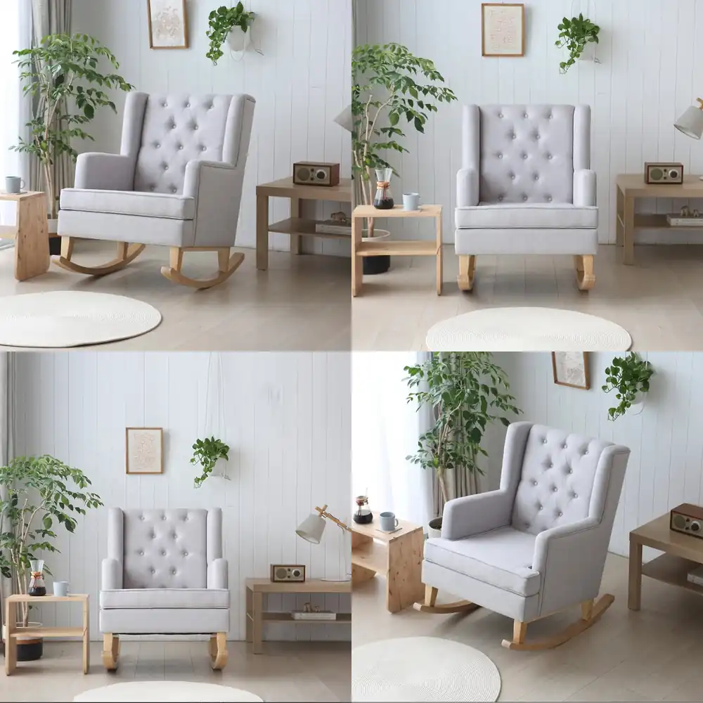 Rocking Chair Nursery - Wyprzedaż 2026: Nowoczesny fotel bujany z