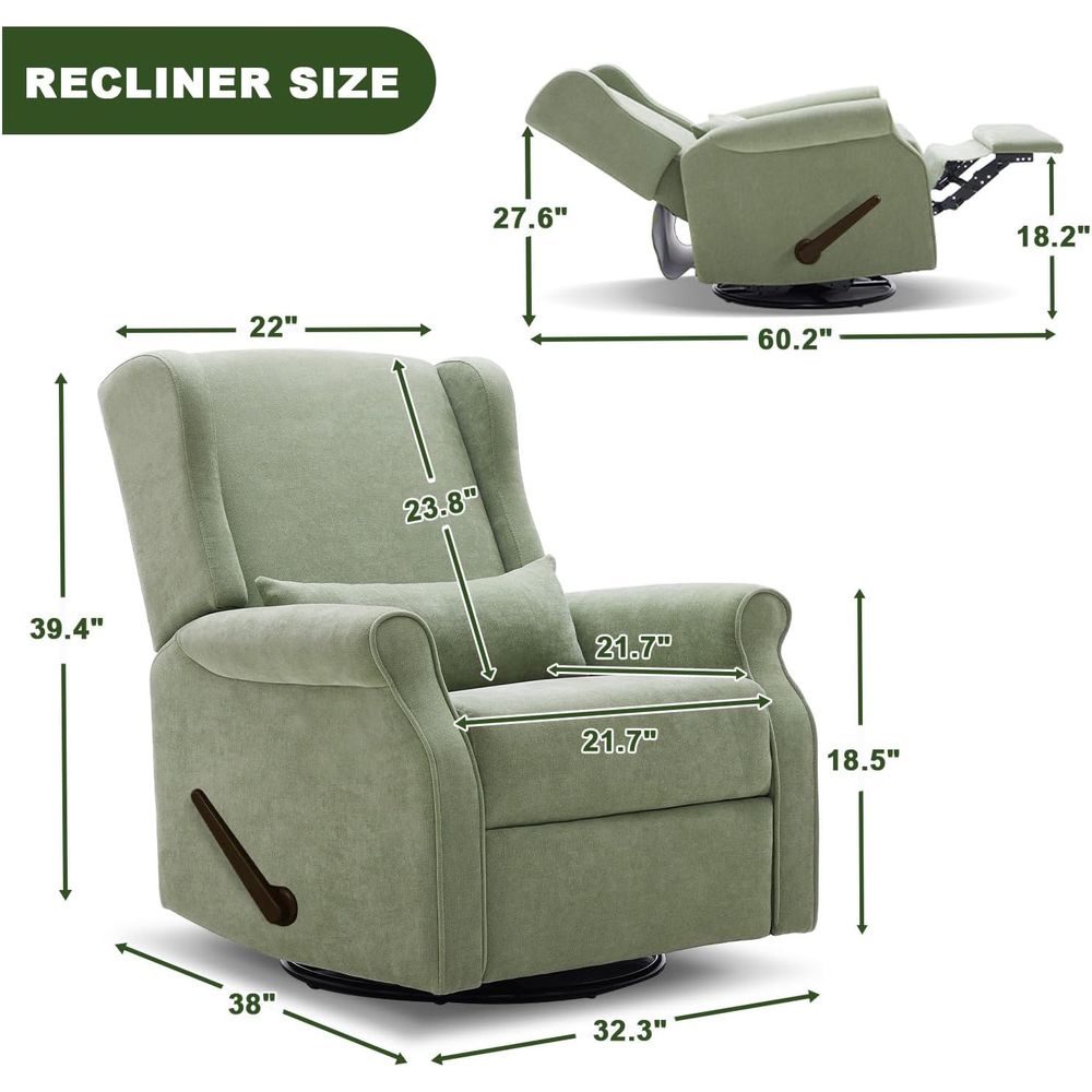 Fotel bujany obrotowy do pokoj – Rocking Chair Nursery recenzja i cena