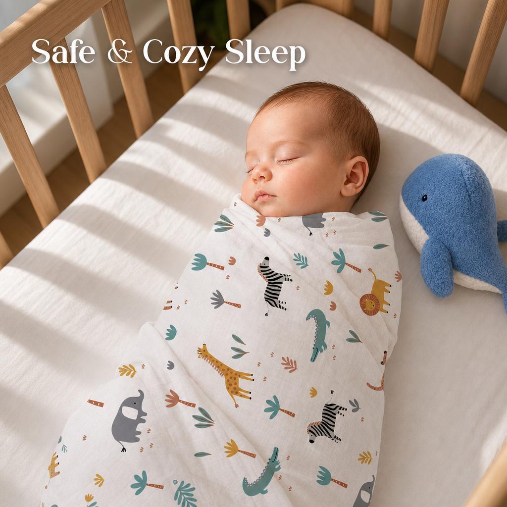 3-pak muślinowych otulaczy dla – Baby Nursery Bedding recenzja i cena