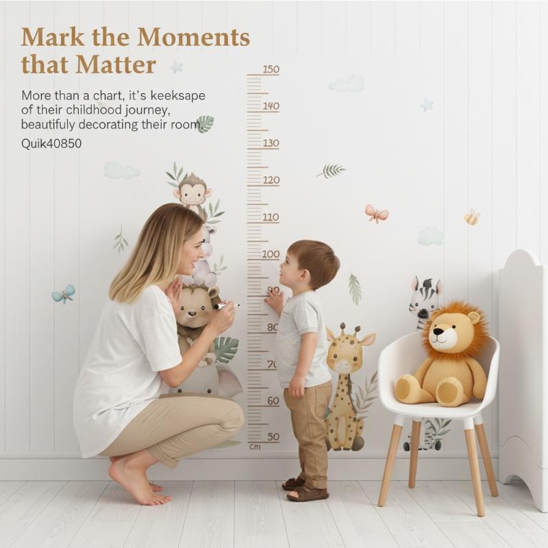 Nowa naklejka z miarką wzrostu – Baby Nursery Jungle recenzja i cena