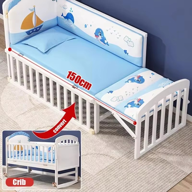 Drewniana łóżeczko dziecięce z – Baby Nursery Sale recenzja i cena