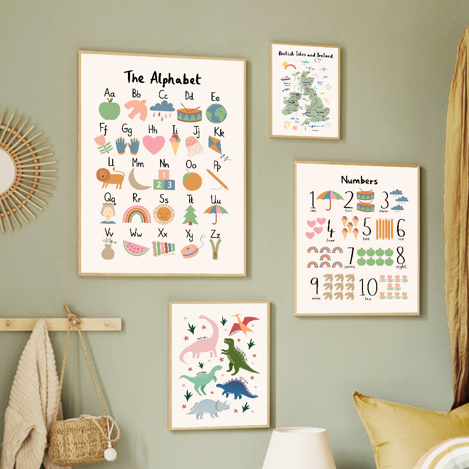 Mapa Świata Zwierząt Alfabet D – Baby Nursery Pictures recenzja i cena