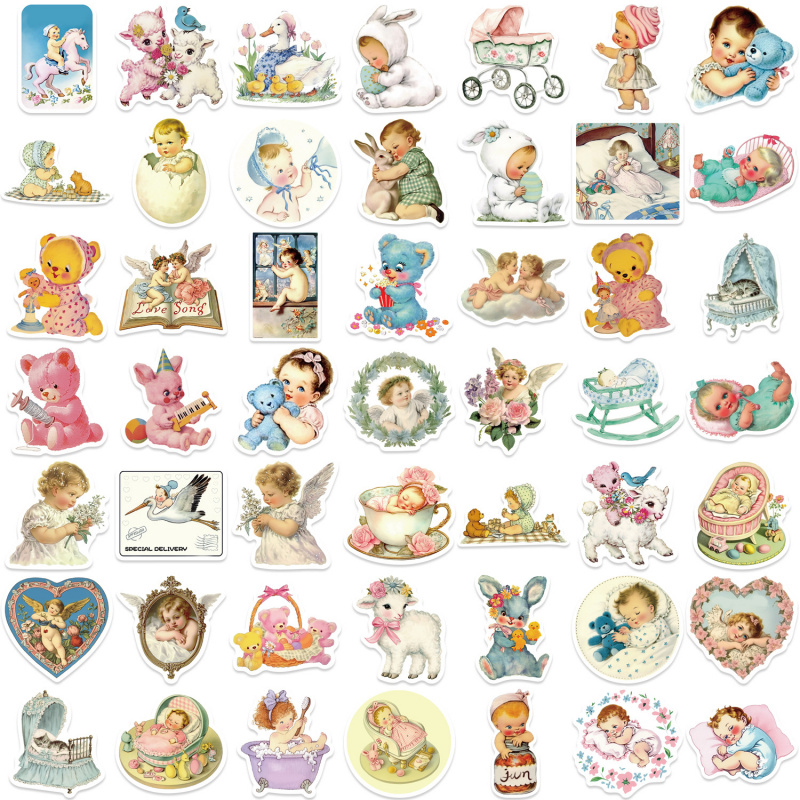 50 szt. Vintage Naklejki dla D – Baby Nursery Vintage Decor recenzja i cena