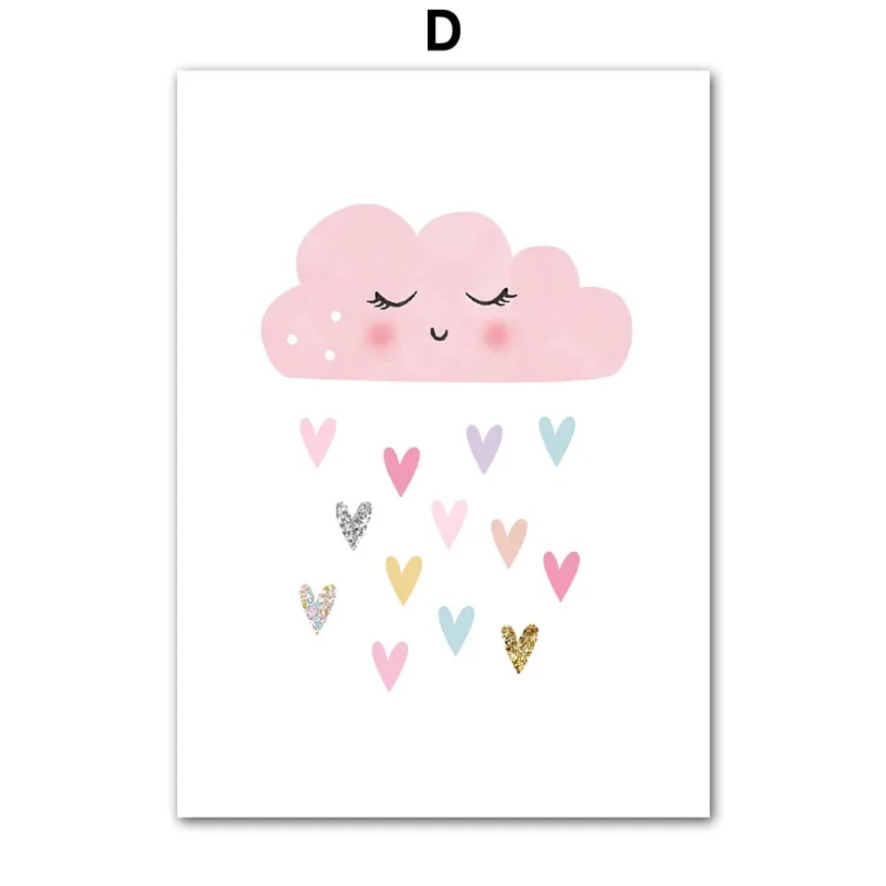Różowy Jednorożec Królik Tęcza – Baby Nursery Pictures recenzja i cena