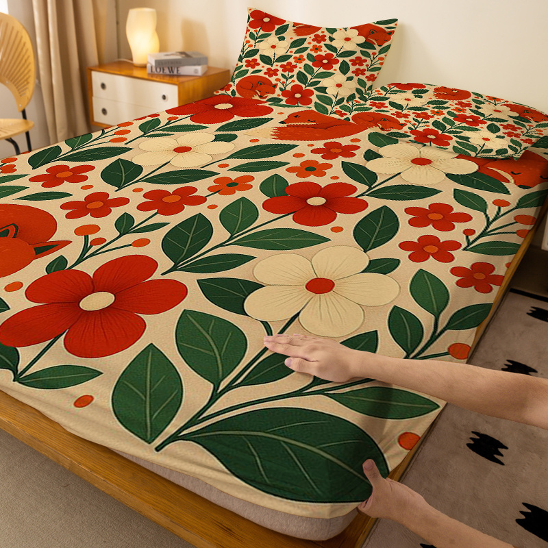 Dwa Małe Lisy - Prześcieradło  – Baby Nursery Bedding recenzja i cena
