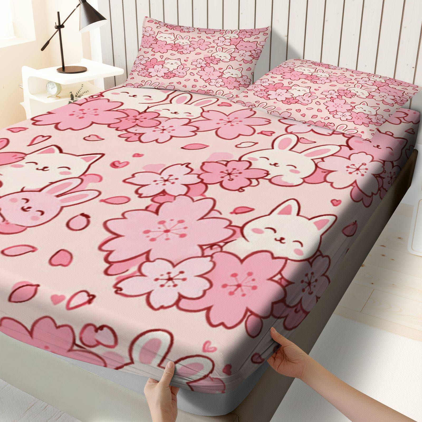 Zestaw pościeli Sakura Rabbit  – Baby Nursery Bedding recenzja i cena