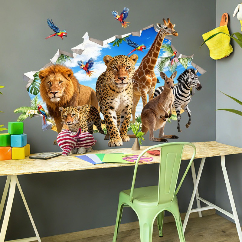 Duże naklejki ścienne z motywe – Baby Nursery Jungle recenzja i cena