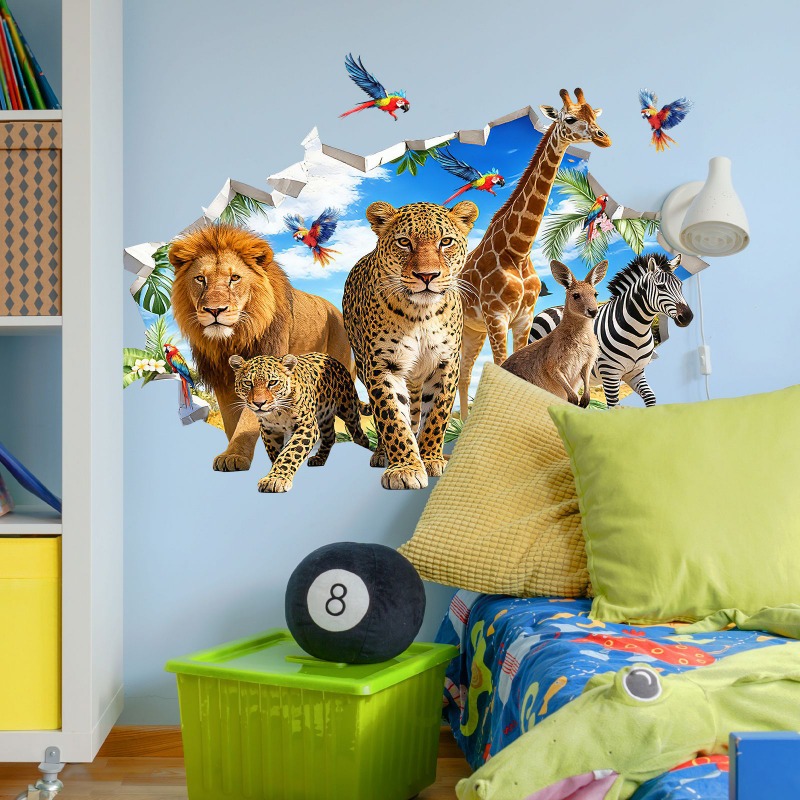 Duże naklejki ścienne z motywe – Baby Nursery Jungle recenzja i cena