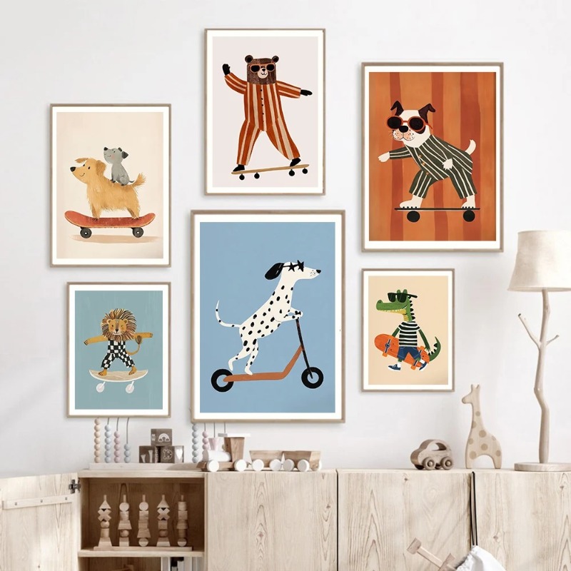 1 szt. bezramowy plakat z zaba – Baby Nursery Pictures recenzja i cena