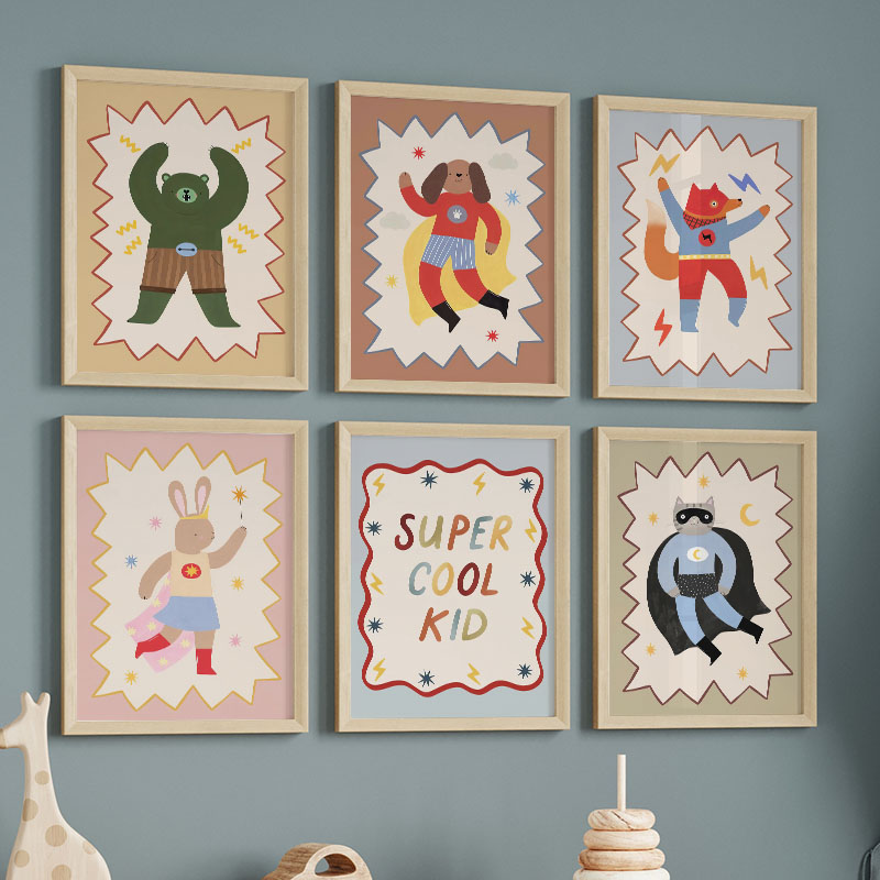 Zabawne Kreskówkowe Super Fajn – Baby Nursery Pictures recenzja i cena