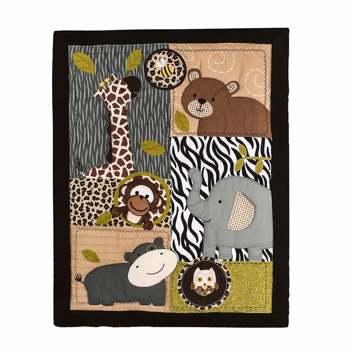 3-częściowy haftowany zestaw p – Baby Nursery Jungle recenzja i cena